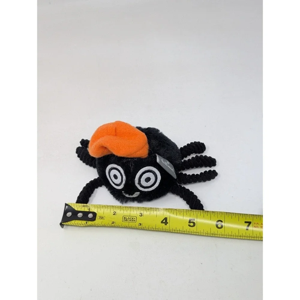 Hallmark Halloween Zip-a-Long Spider Plush Toy Orange French Beret‎  Cute VTG